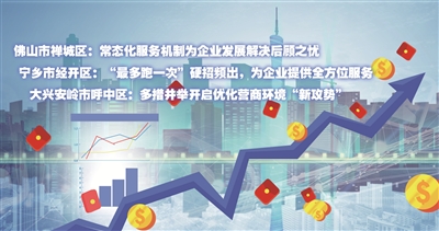 多地释放营商环境政策“红利” 为企业注入“强心剂”